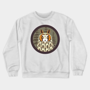 Long eared Owl Logo Crewneck Sweatshirt